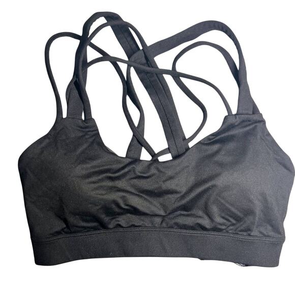 Victoria Secret Sport Sports Bra Activewear Gym Small Crisscross Back Black - Picture 1 of 3